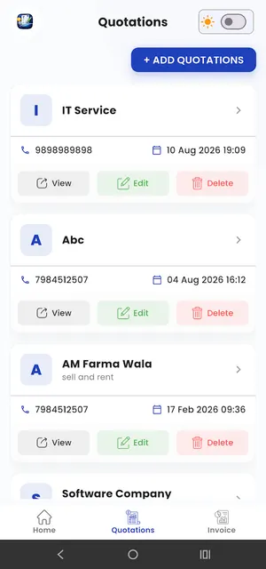 Quotation Maker app screen 4 Quotation Maker app screen 4