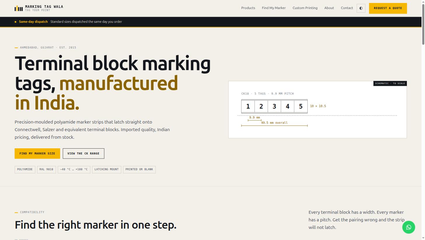 Marking Tag Wala website