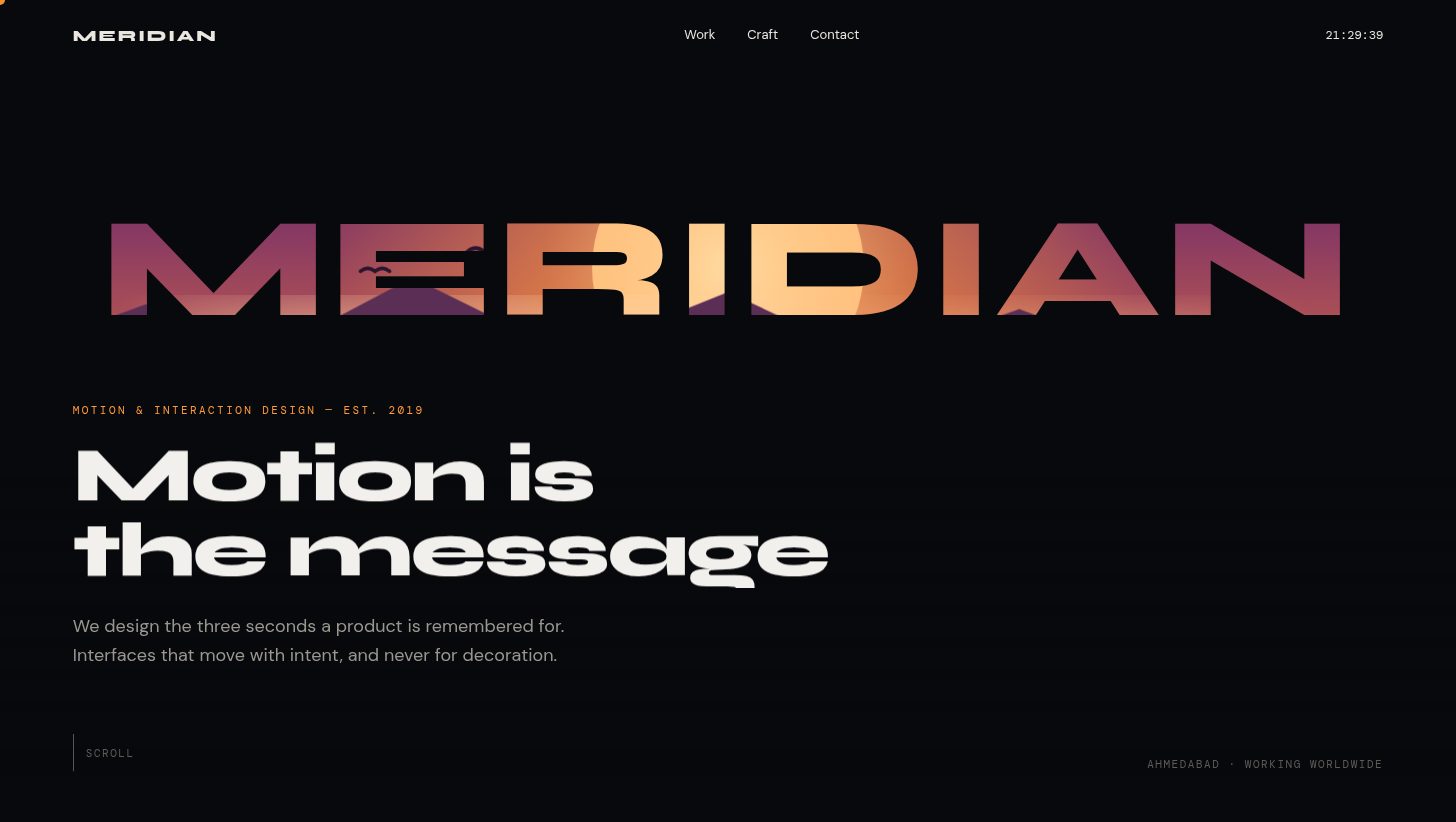 MERIDIAN website